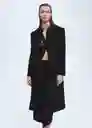 Abrigo Malecon Negro Talla S Mujer Mango