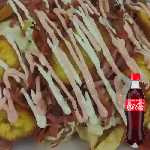 Combo Salchipapa Todoterreno +Cocacola Orig 400ml