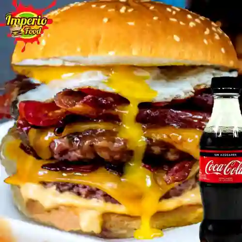 Combo hamburguesa h frito doble res