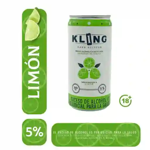 Kling Bebida Hard Seltzer Limon 269 Ml