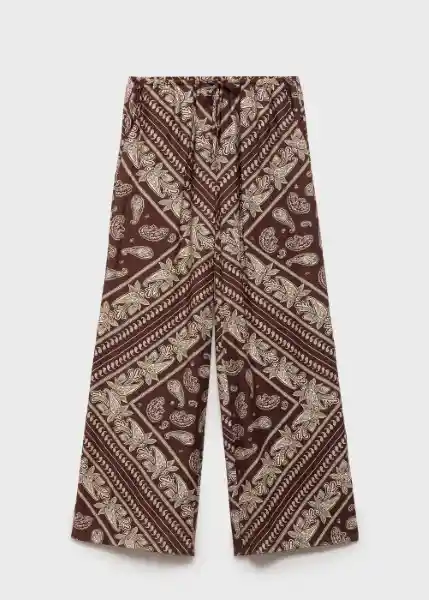 Pantalón Julia Marrón Talla XS Mujer Mango