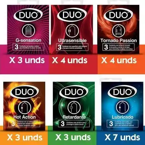 Condones Duo Surtido