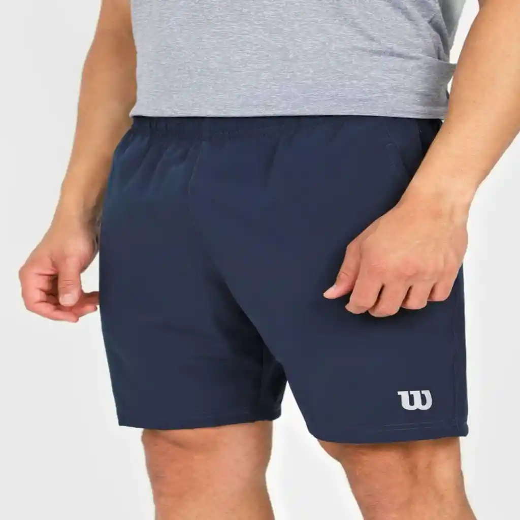 Pantaloneta Deportiva de Microfibra Para Hombre Wilson Flex Azul