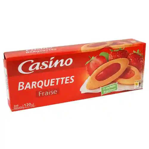Casino Galletas Barquettes de Fresa