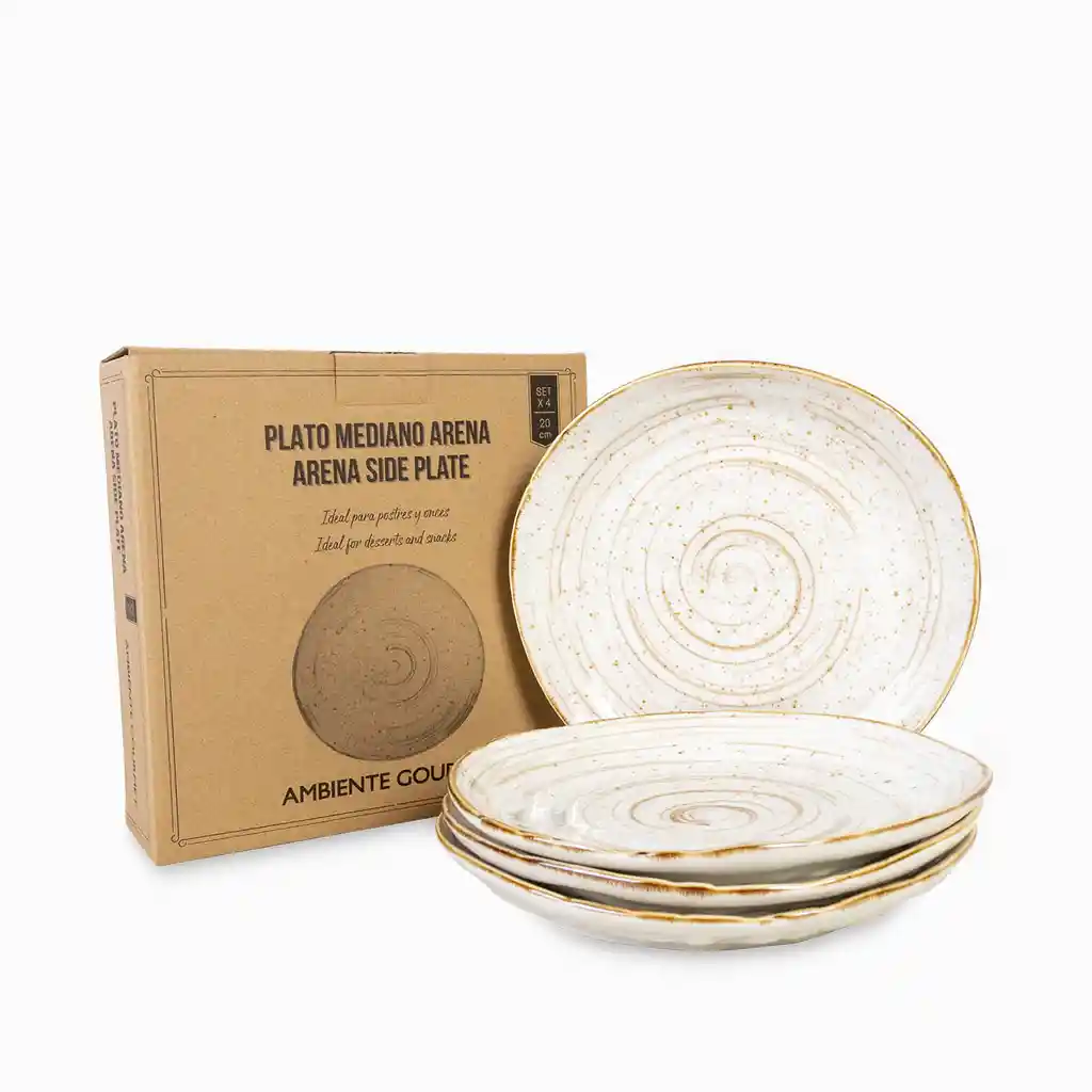 Set Plato Mediano Arena 20 cm Ambiente Gourmet