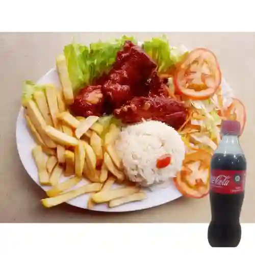 Combo Costillas BBQ + Coca-cola 400 M.l