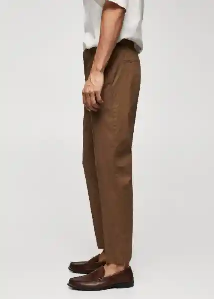 Pantalón Trevi Tabaco Talla 46 Hombre Mango