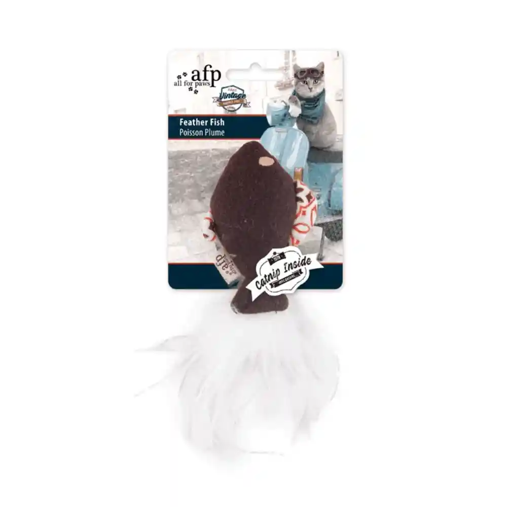 AFP Juguete Para Gato Feather Fish