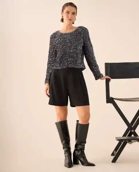 Bermuda Negro Jaguar Ultraoscuro Talla 12 659G004 Esprit