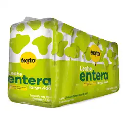 Éxito Leche Entera Larga Vida UHT Bolsa 
