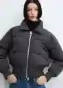 Abrigo Anorak Twist Gris Oscuro Vigoré Talla L Mujer Mango