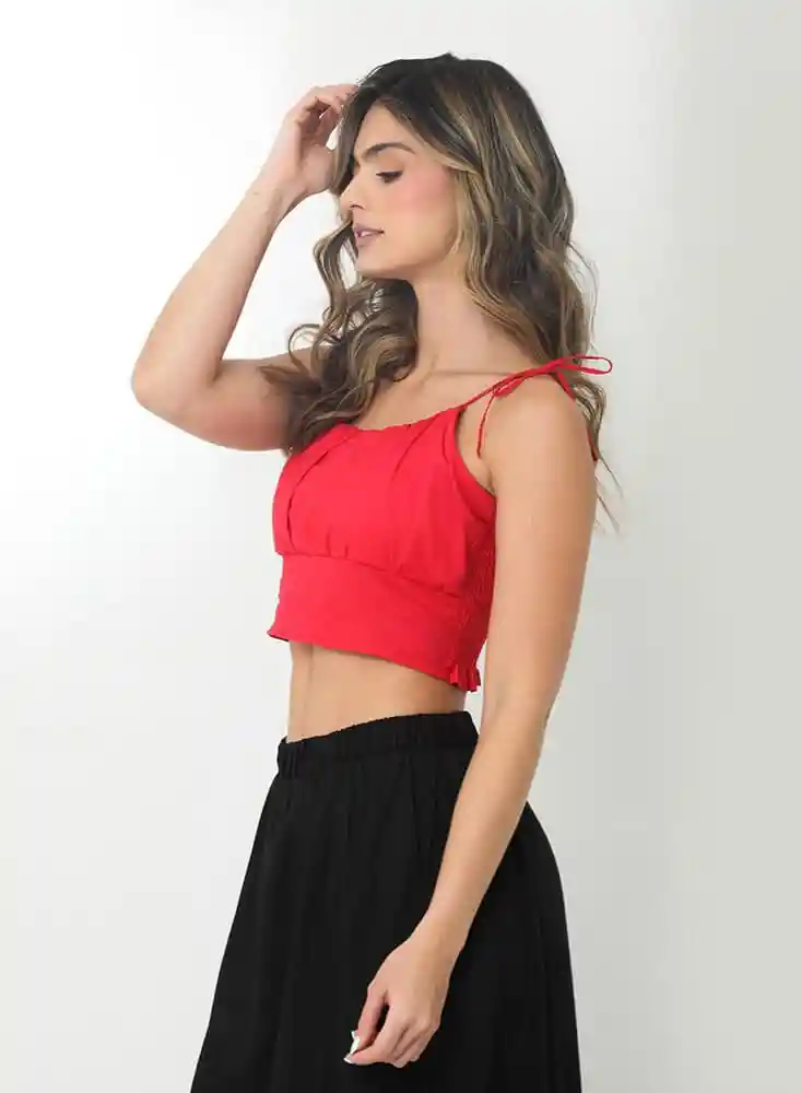 Blusa Tiras M-rojo