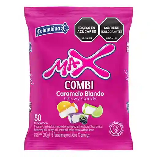 Max Caramelo Masticable Combi