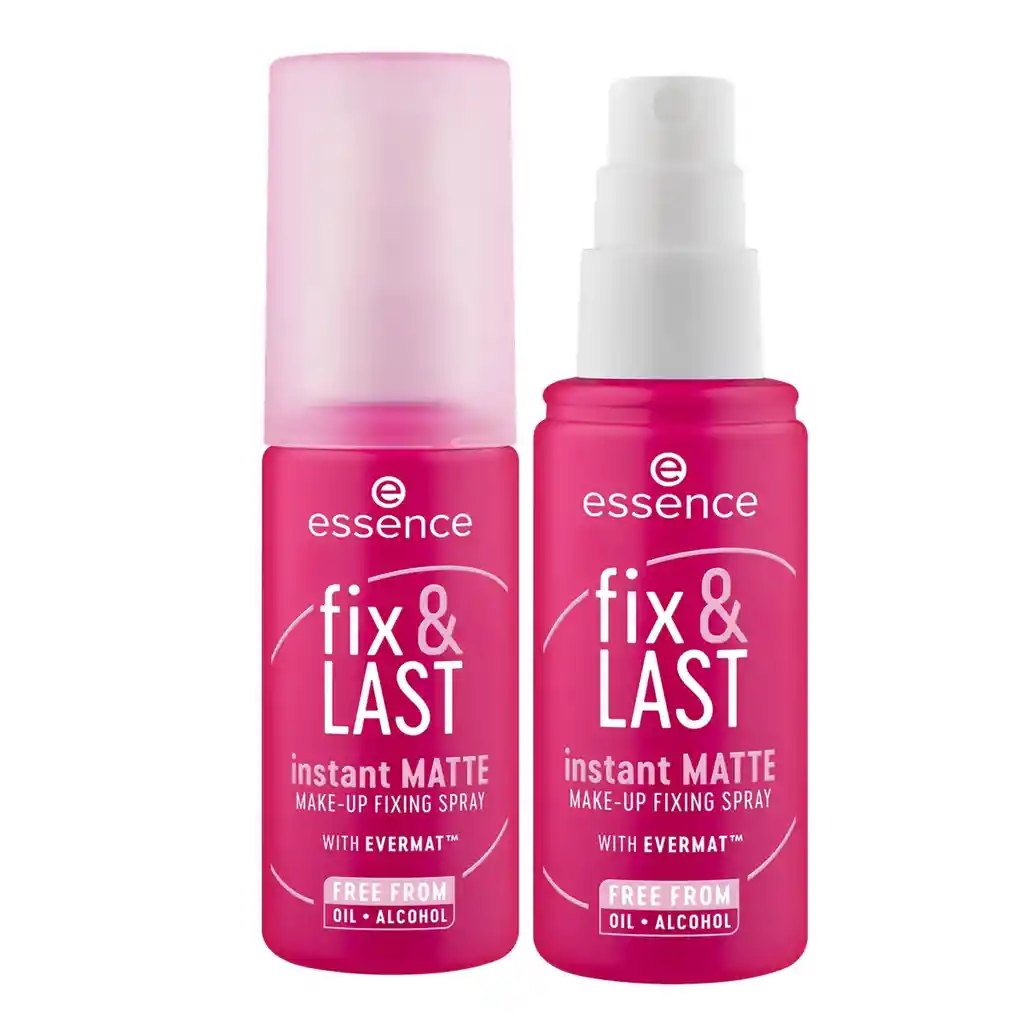 Fijador de Maquillaje Essence Fix y Last Instant Matte Spray