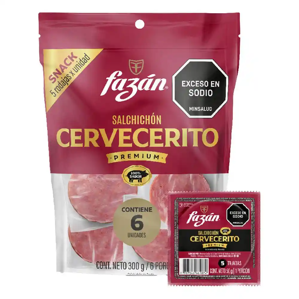 Salchichon Premium Cervecerito Fazán