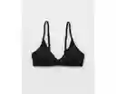 Top Traje de Baño Aerie Negro Talla X-LARGE American Eagle