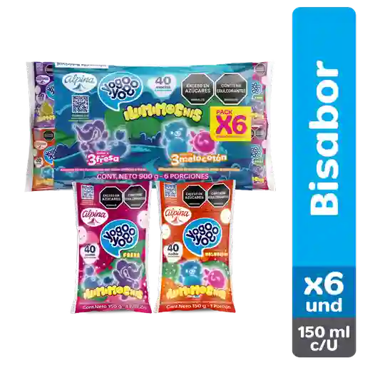 Yogo Yogo Bisabor Bolsa 150g X6 Und