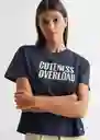Camiseta Cuteness Navy Talla 19 Teen Niñas Mango