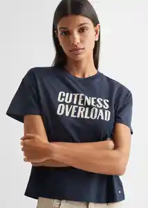 Camiseta Cuteness Navy Talla 19 Teen Niñas Mango