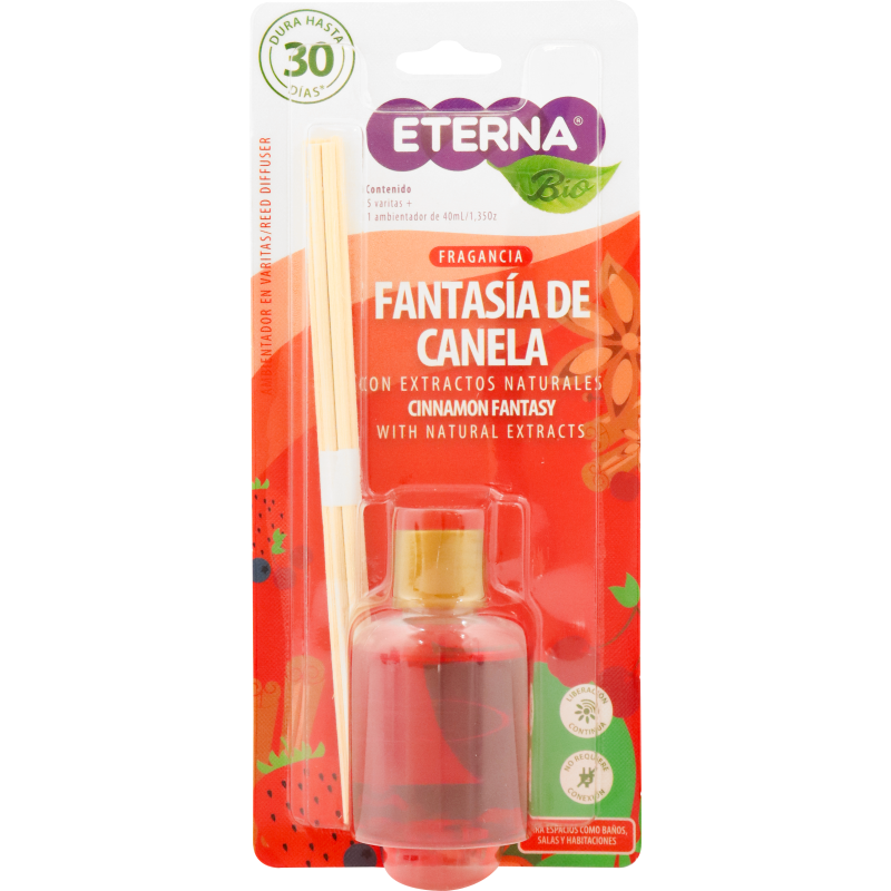 Eterna Ambientador Varitas Fantasía Canela 418009124 40 ml