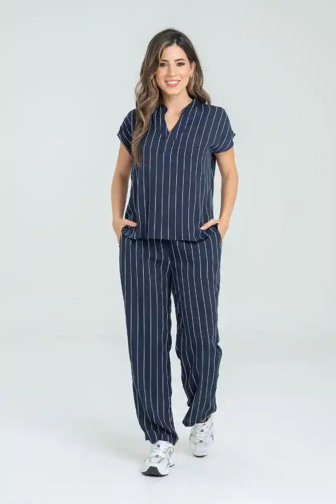 Pantalon Recto Rayas