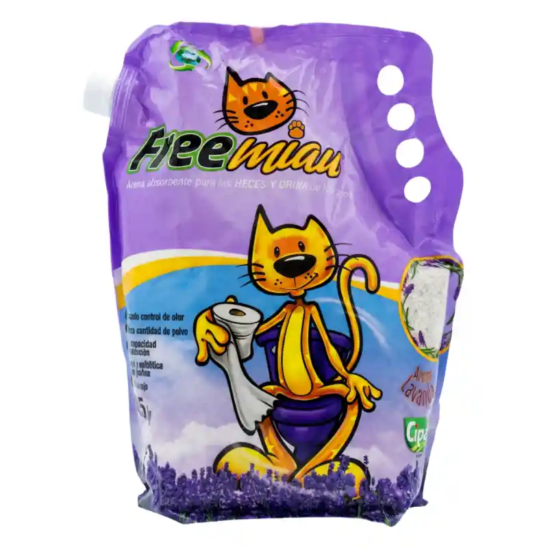 Freemiau Arena Sanitaria Absorbente para Gatos Lavanda 