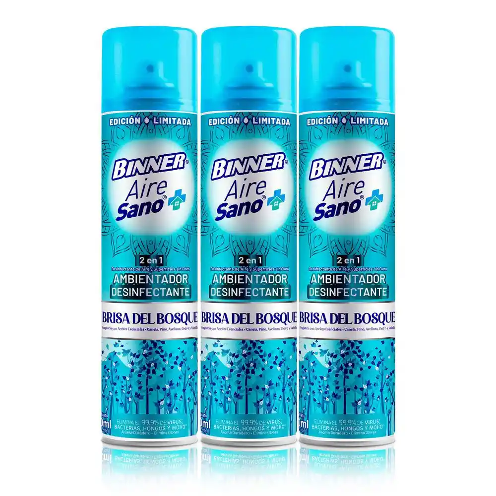 Ambientador Desinfec Brisas Del Bosque Binner 209093