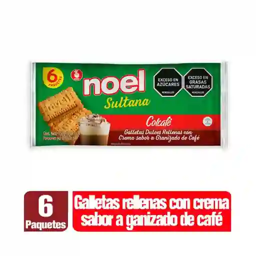 Noel Galleta Dulce Rellena con Crema Sabor Granizado de Café