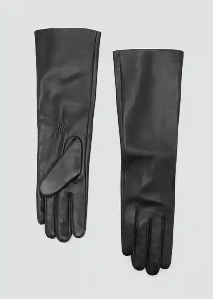 Guantes Gildi Negro Talla S Mujer Mango