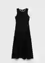 Vestido Camelia Negro Talla L Mujer Mango