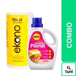 Combo Toalla de Cocina Hojas do + Detergente Liquido Aroma