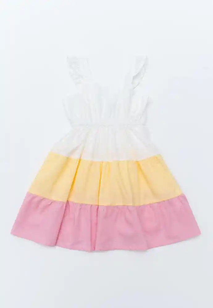 Vestido Manga Sisa 6/9 Meses-rosado