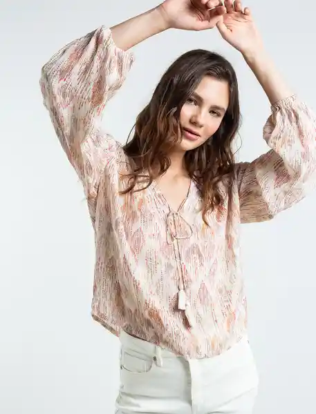 Camisa Hakim Mujer Crudo Puro Claro Talla S 419E356 Naf Naf