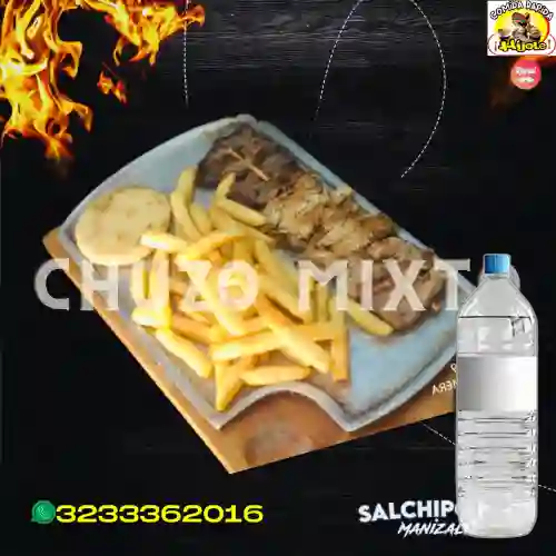 Combo Chuzo Mixto + Botella de Agua 600Ml