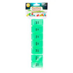 Mp Health Pastillero Semanal Desmontable Verde