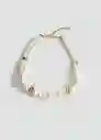 Collar Laura Blanco Talla 99 Mujer Mango