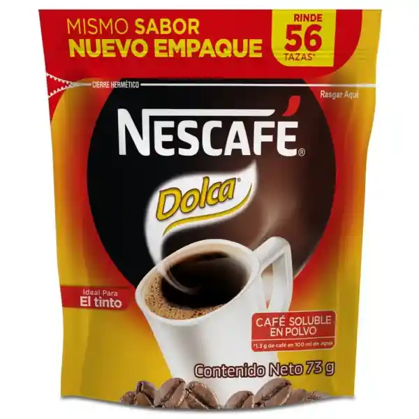 Café soluble  NESCAFÉ DOLCA  x 73g