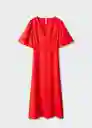 Vestido Red 2 Rojo Talla S Mujer Mango