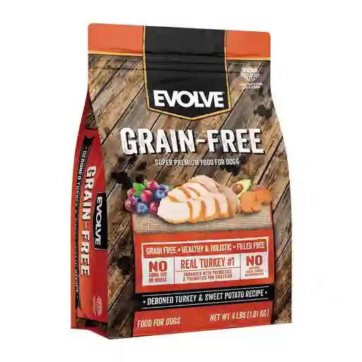 Evolve Alimento Para Perro Adulto Grain Free Pavo y Batata 24 LB