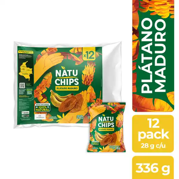 Natuchips Snack Platano Maduro 28 g