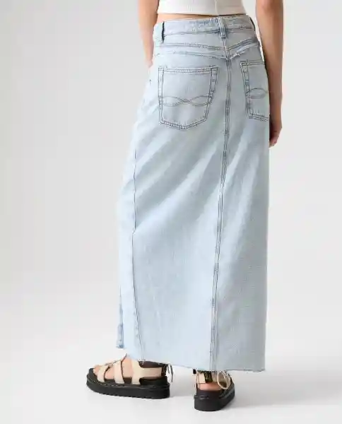 Falda Mujer Azul Talla 6 342G001_AZU114604 Americanino