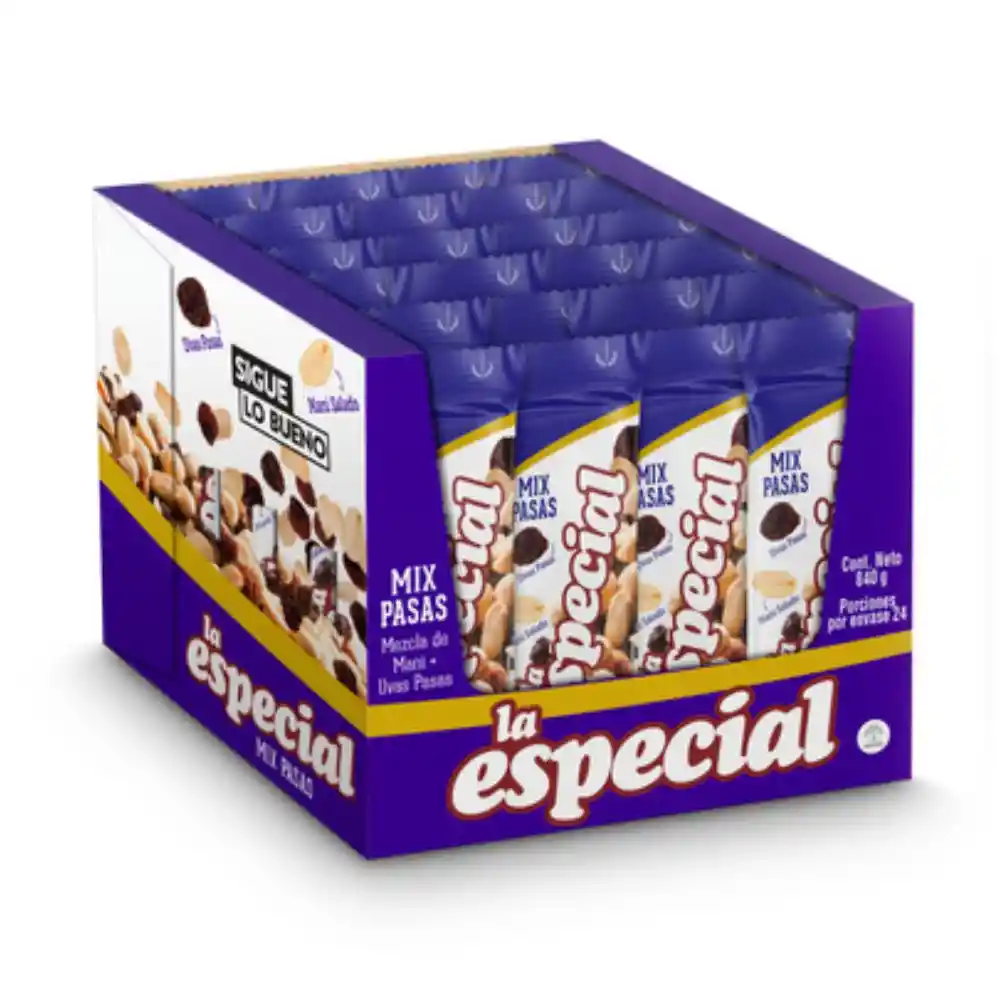 La Especial Maní Mix Pasas 840 g