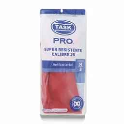 Task Pro Guante Calibre 25 Talla M Rojo