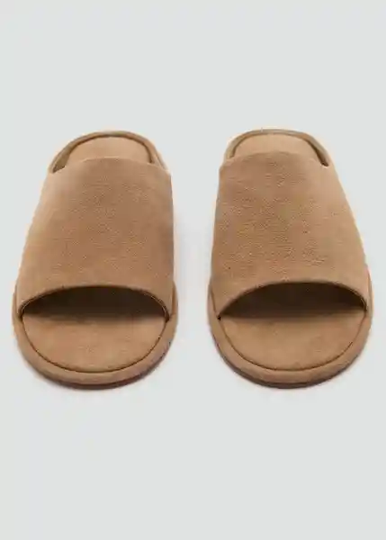 Sandalias Bambú Arena Talla 36 Mujer Mango