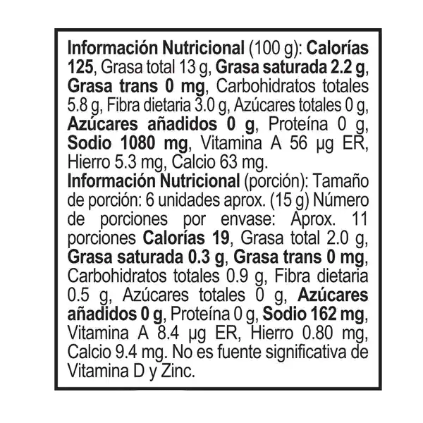 Monticello Aceitunas Negras Deshuesadas