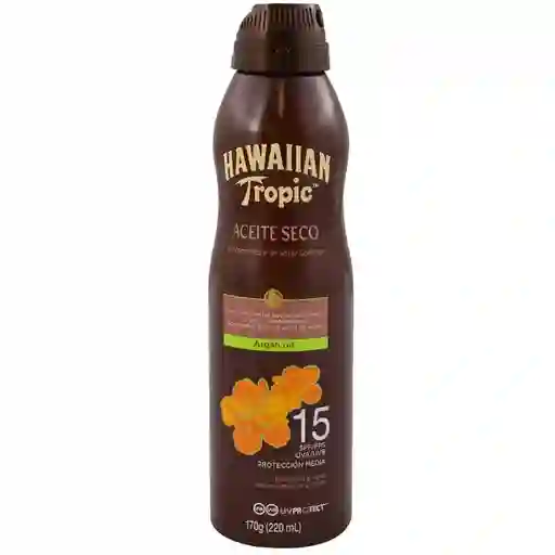 Hawaiian Tropic Loción Bron Argan SPF15 Protección Media