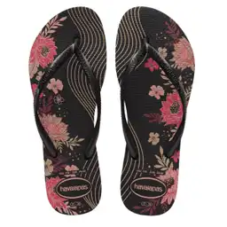 Sandalias Havaianas Slim Organic Mujer Negro Talla 39/40