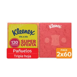Pañuelos Faciales Kleenex Cubo 2 x 60 Und