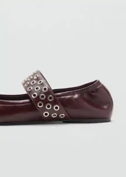 Zapatos Smas Burdeos Talla 38 Mujer Mango