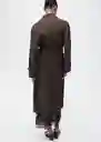 Abrigo Trench Beirut Marrón Talla XL Mujer Mango
